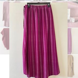 Midi stripe skirt